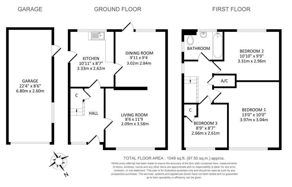 Floorplan for Radnor Road, Wallingford