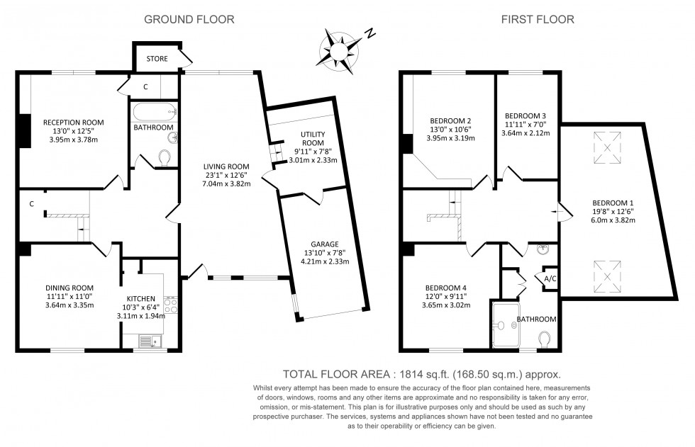 Floorplan for High Street, Sutton Courtenay