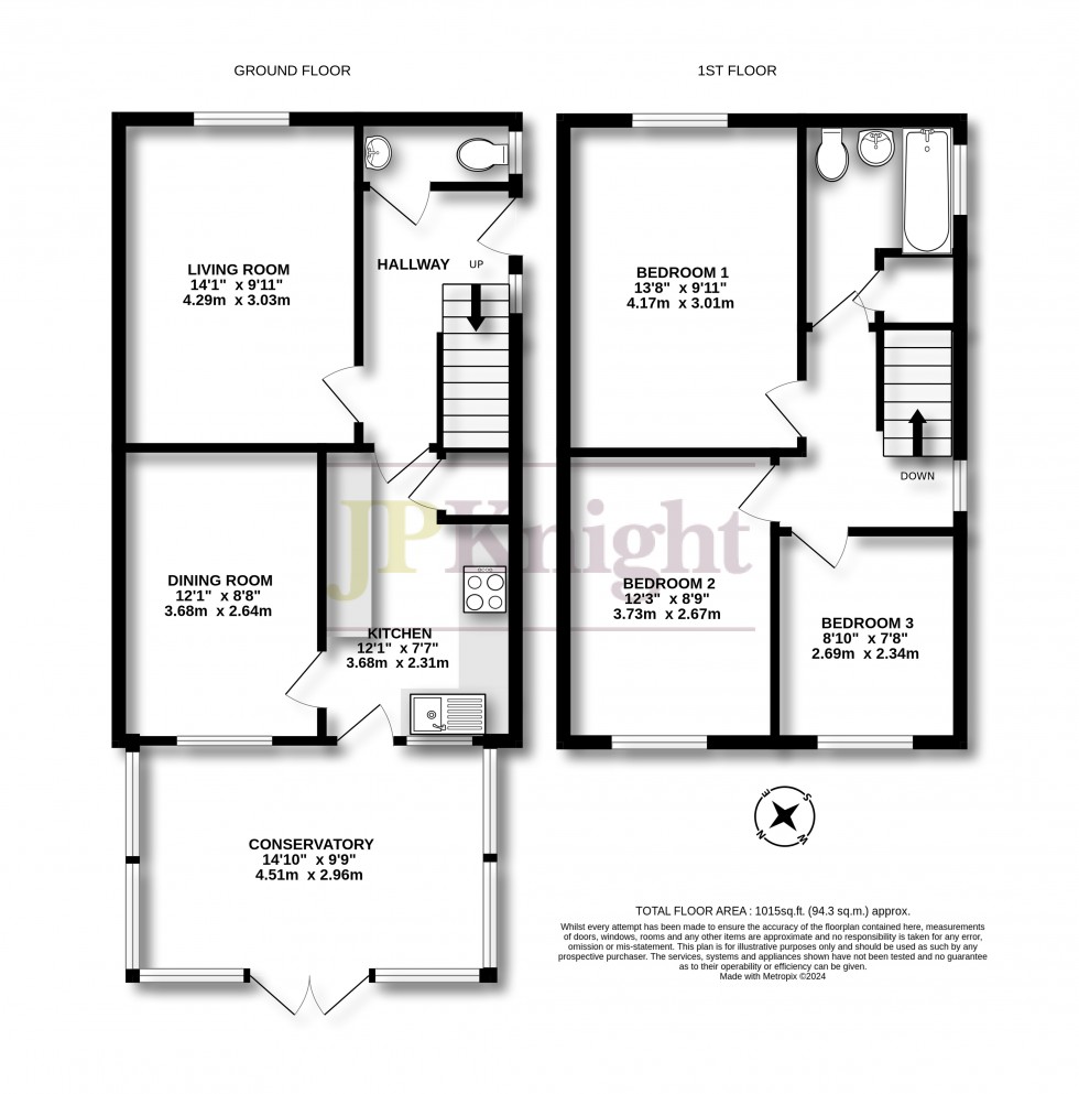 Floorplan for Windrush Road, Berinsfield