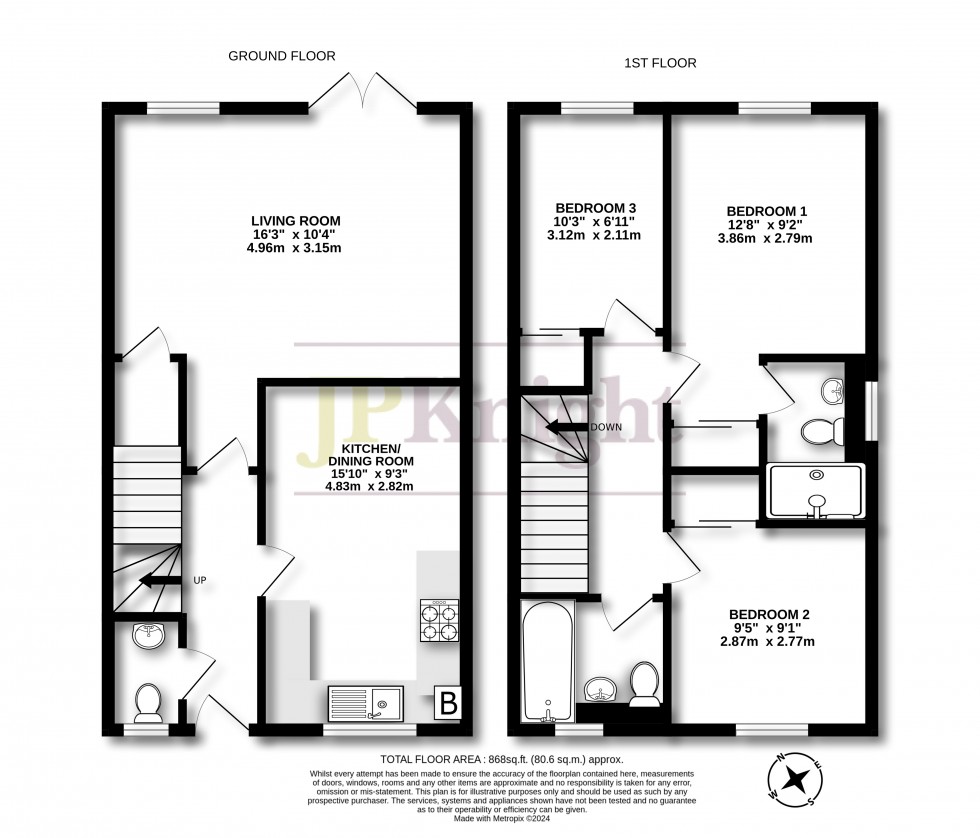 Floorplan for Agatha Christie Way, Cholsey