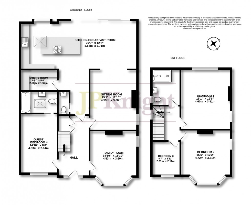 Floorplan for Radbrook Road, Shrewsbury