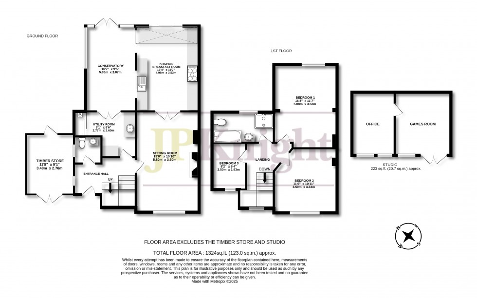 Floorplan for Ford Lane, Drayton St Leonard