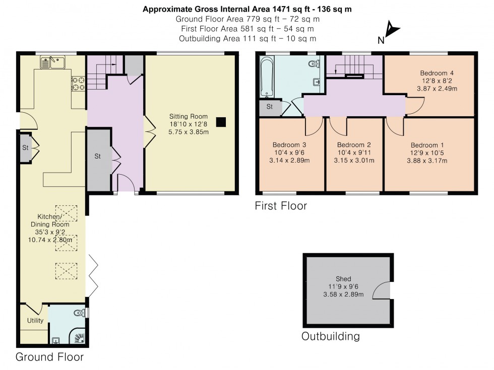 Floorplan for Littleworth Road, Benson