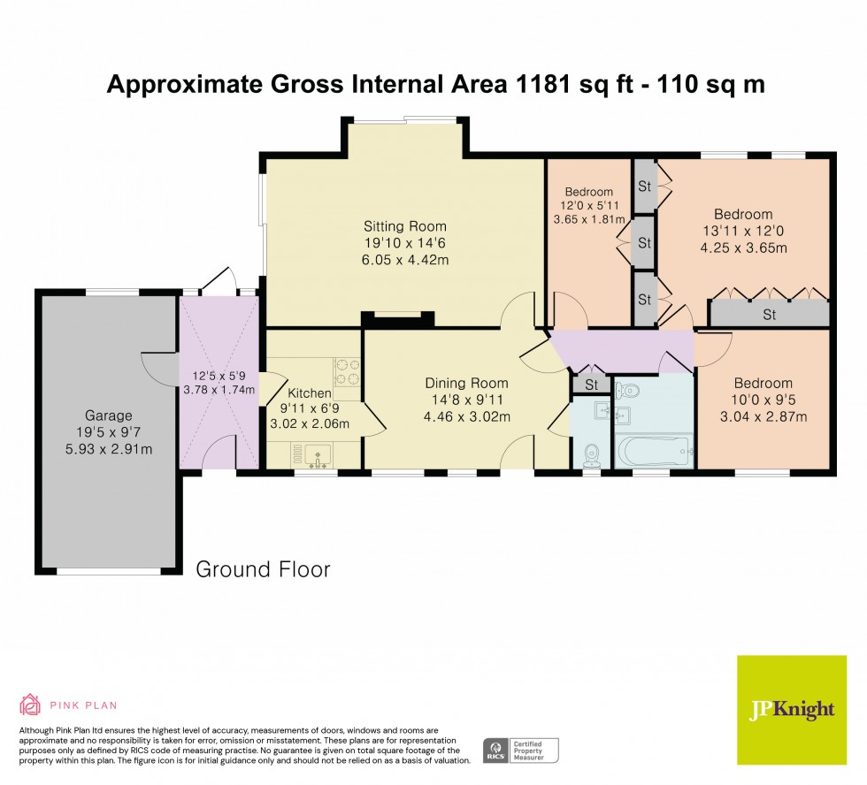 Floorplan for Brightwell Street, Brightwell cum Sotwell