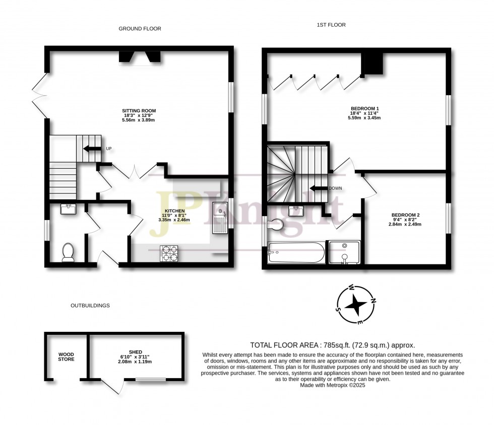 Floorplan for Oxford Road, Benson