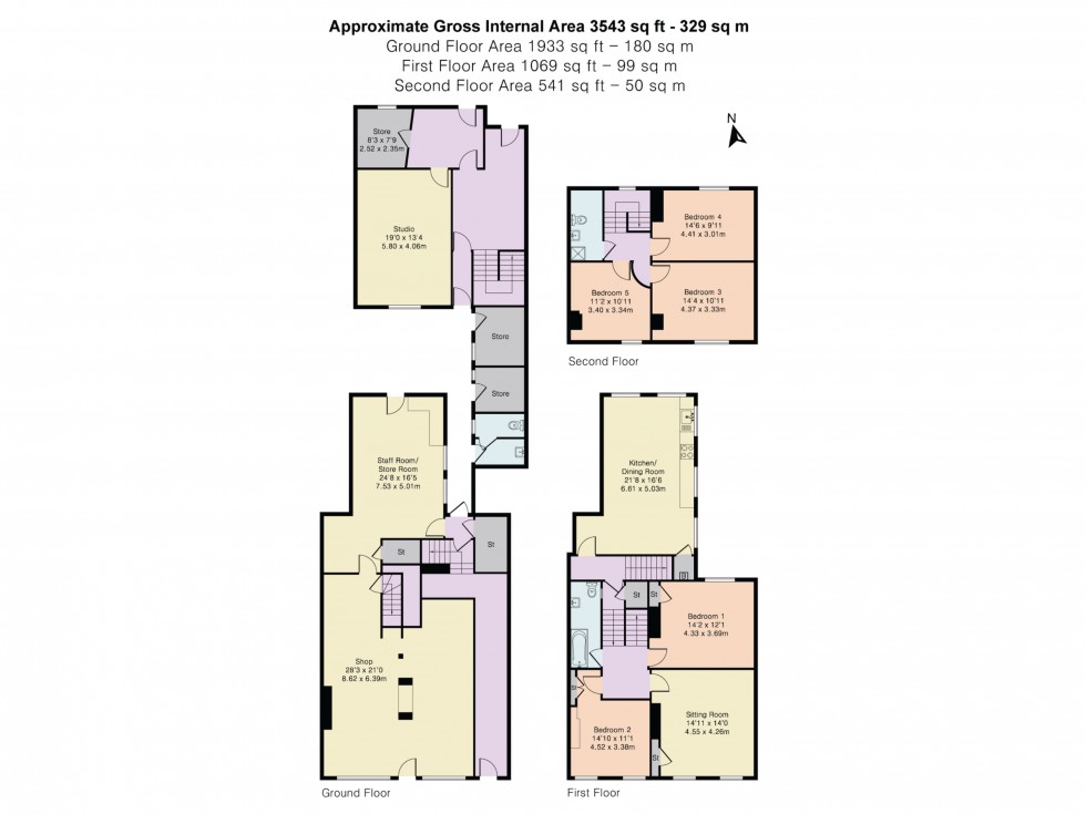 Floorplan for High Street, Wallingford